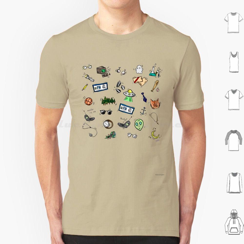 X Files Doodles T Shirt Men Women Kids 6xl The X Files X Files Mulder Scully Space Moon Doodles Small Fbi Tv Fox Mulder Dana