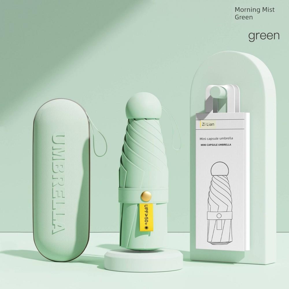 Capsule Sun Umbrella, Sun Protection, Uv Protection, Dual-Use for Sun and Rain, Mini 40% off Fold, Ultra-Light, Compact, Portable m