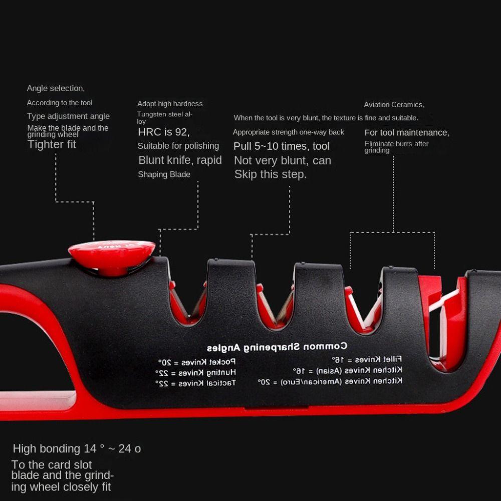 Regulowana Ostrzałka do Noży 4 Stopnie Kamień do Ostrzenia Noży Narzędzie do Ostrzenia Ostrzałka do Nożyc Ogród