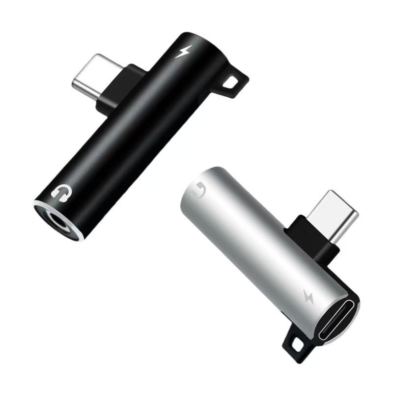 2 In 1 Type C 3.5mm Aux Adapter USB C To 3.5mm AUX Headphone Adapter for Xiaomi Mi 9 8 6 Type-C 3.5 Jack Earphone Audio Adapter