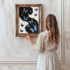 Crystal Pearl Painting 5D DIY Frame Decoration Painting Hovering Butterfly Home Wall Decoration Transparent Pearl Gemstone Painting Picture Art Crafts