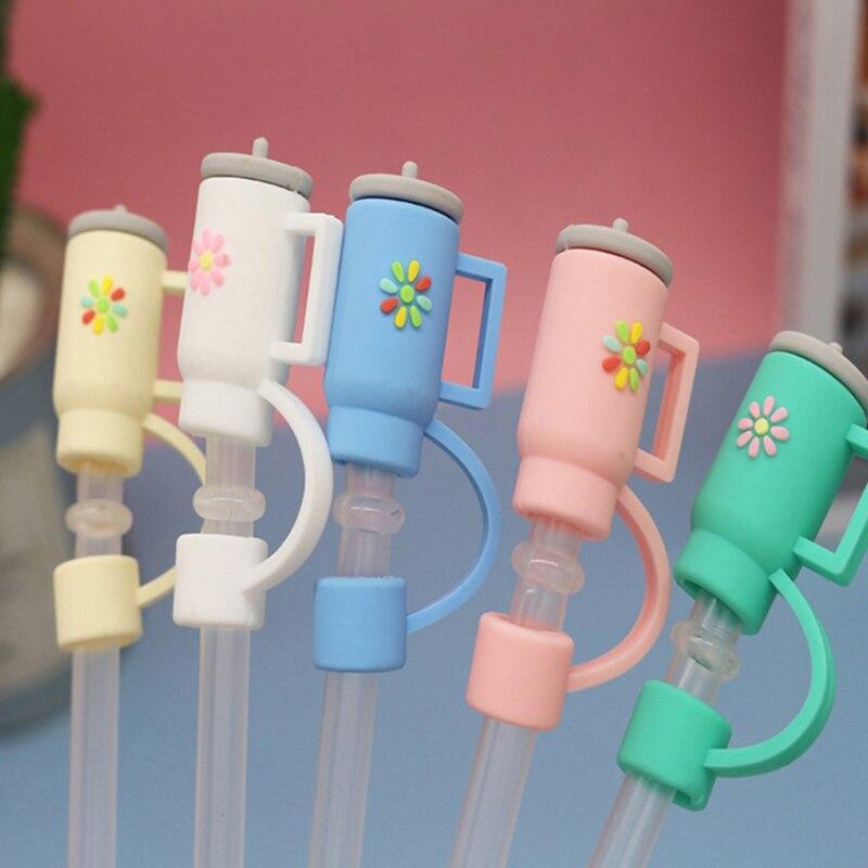 

5 шт., соломенная крышка большого диаметра 10 мм, цветная силиконовая герметичная заглушка, аксессуары для ледяного быка, пылезащитный стакан, прямые изгибы, доступны