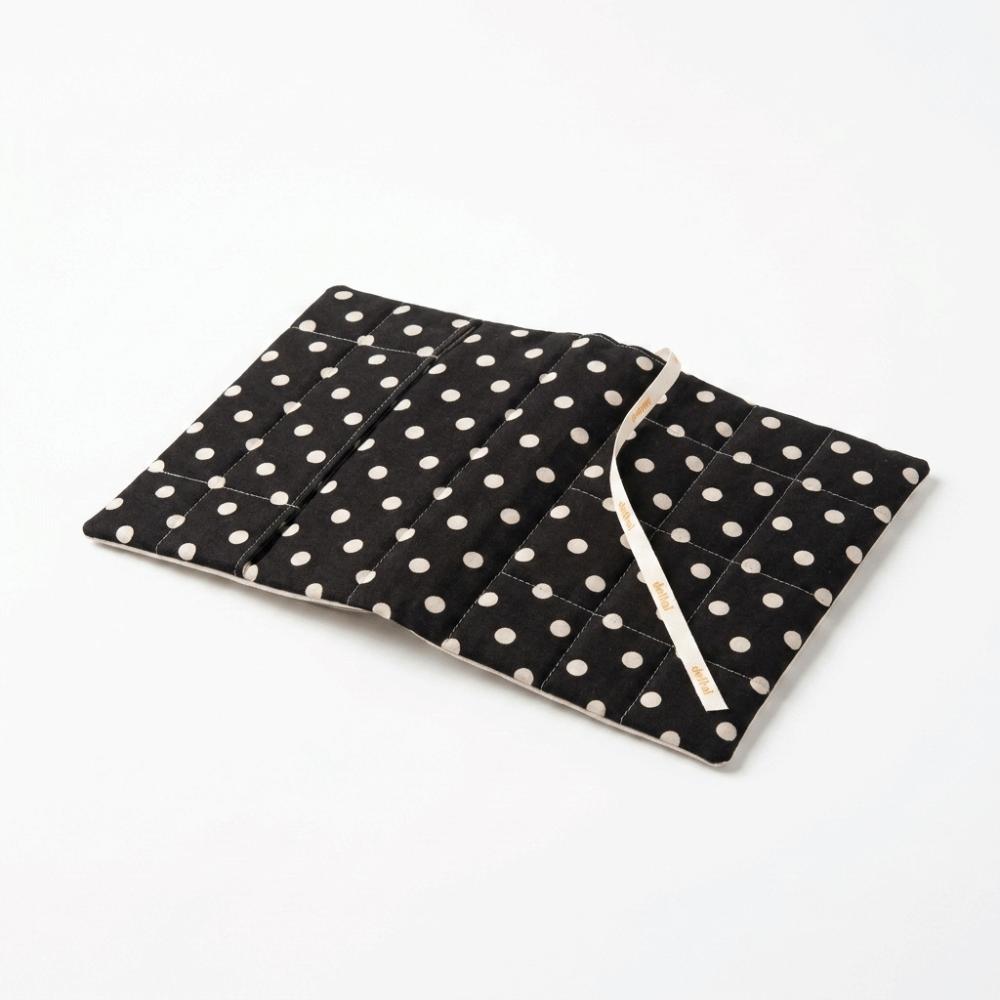 Quilted Fabric Book Cover Stripe Diary Book Jacket Cute Polka Dot Book Protector Student