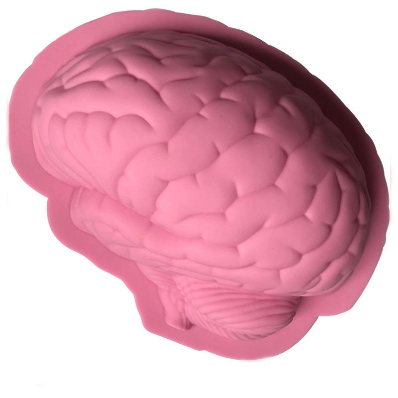 

Мозг силиконовая форма для торта кухонные инструменты для выпечки креативная серия пародия силиконовая форма розовый