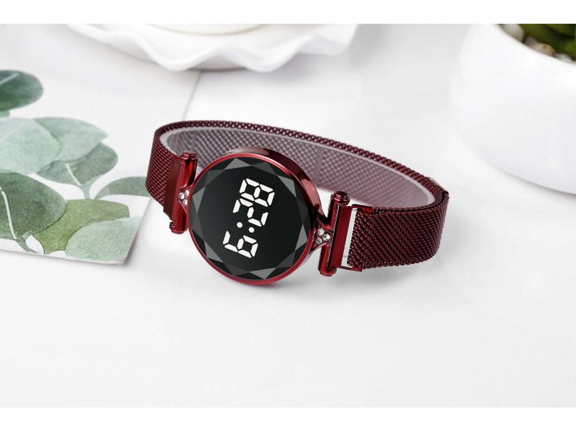 Montre Mode Femme à Strass LED Magnétique