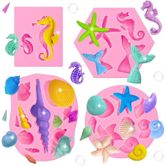 3 Pcs Strawberry Mold 3D Baking DIY Silicone Fruit Fondant Chocolate Mold for Cupcake Shortcake Cake Topper Decoration Candy Jelly Clay