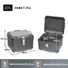 57L BPC Rear Box Top Case Backrest Square Touring Travel Storage Black
