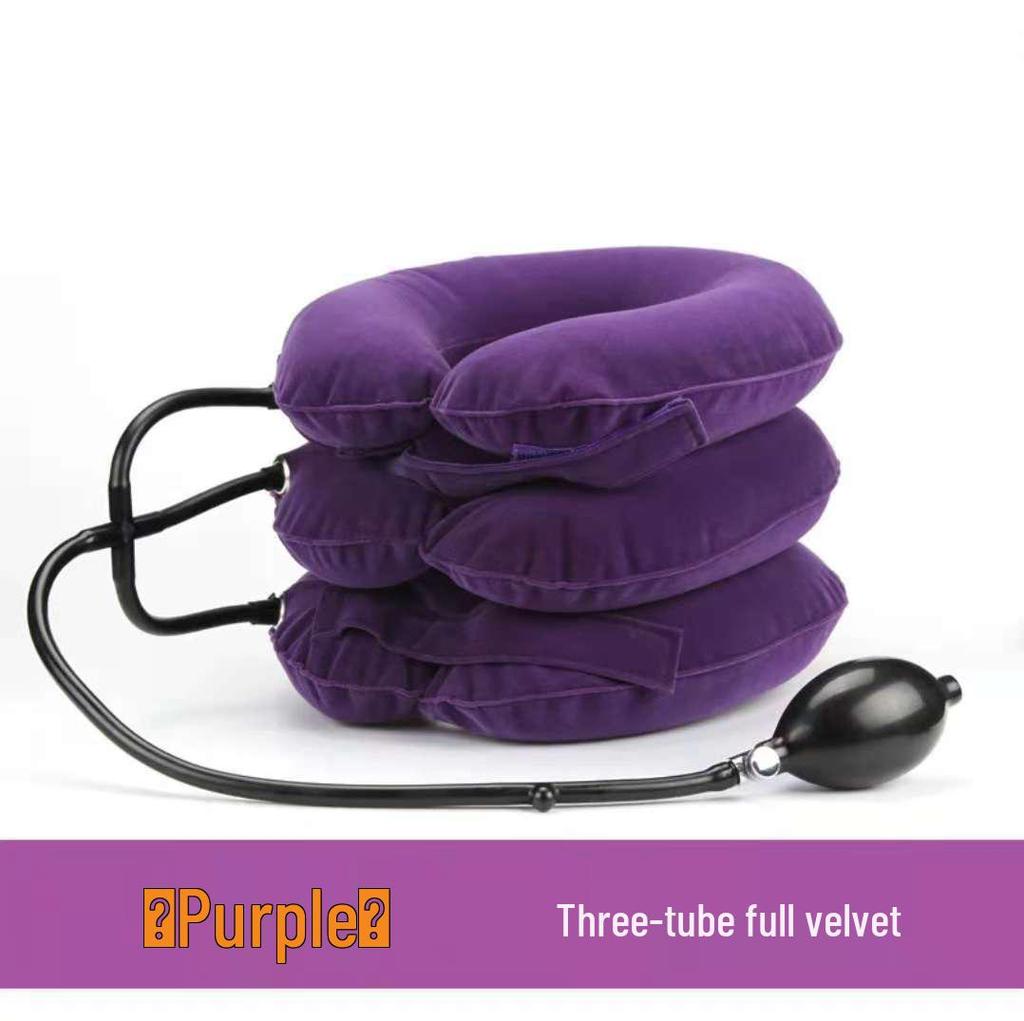Thickened PVC Three-Tube Steel Ring Inflatable Cervical Traction Device