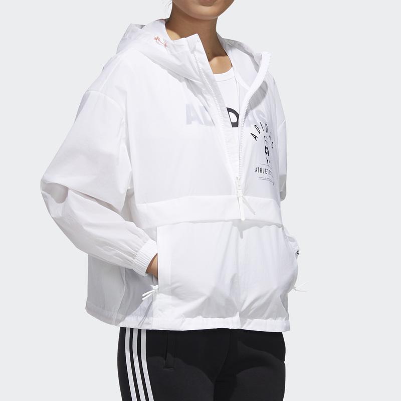 Adidas Panda Anorak Sport Long Sleeve Jacket Unisex Outerwear White GL5630