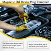 Strong Magnetic Oil Drain Plug Remover Tool, Oil Drain Plug Remover Trument, Anti Scald Sump Plug Removal Tool, Universal Flexible Oil Plug Removal