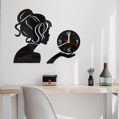 Diy Wall Clock Modern Wall Stickers Quartz Still Life Living Room Circular Mirror Home Decoration Clocks