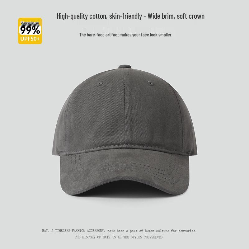 "Cappellino da baseball unisex a tinta unita da 65 cm con parte superiore morbida, visiera approfondita e allargata per un aspetto del viso più snello."