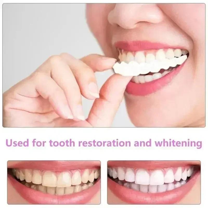 2025 Adult Adjustable Dentures Teeth Set Adjustable Snap-on Fake Teeth Portable Braces Decorate Gaps For Teeth Enhance Aesthetic