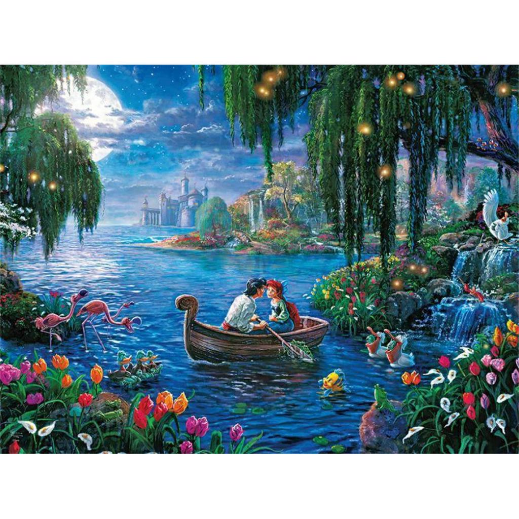 Aschenputtel Disney Prinzessin Quadratmuster Puzzle Gedruckt Mosaik Diamantmalerei Stich Kunst 5d Neu 2024 Große Größe Kinder Geschenk