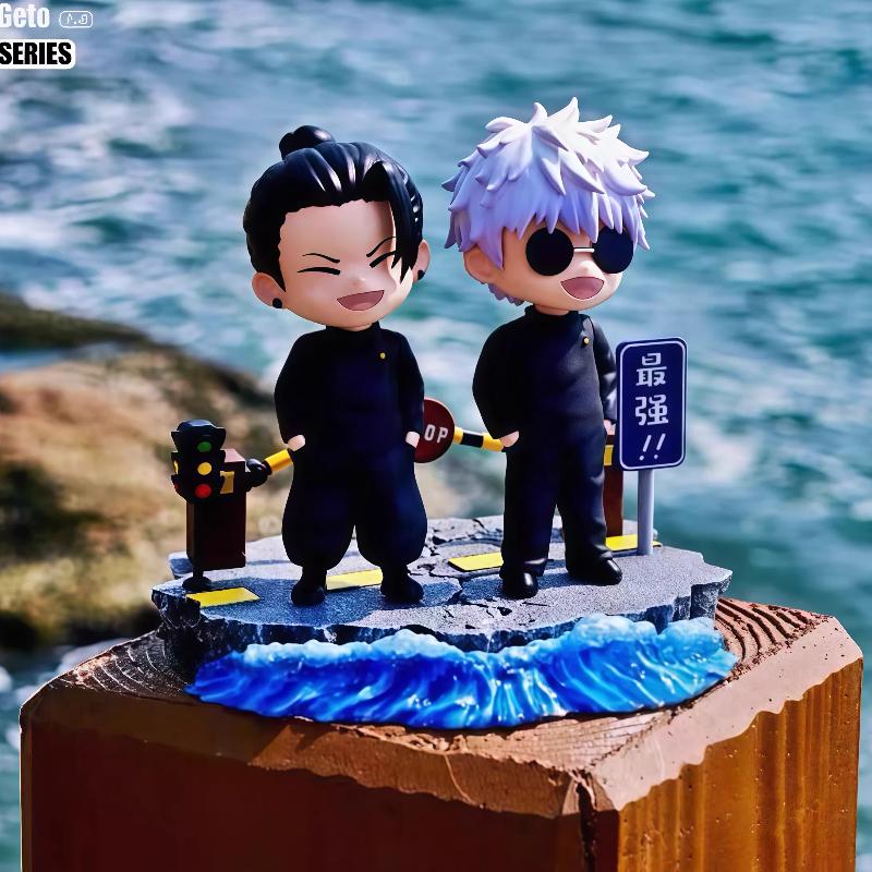 New 13cm Jujutsu Kaisen Geto Suguru Painted Gk Figure Chibi Statue Desk Car Decor Trendy Collectible Gift For Anime Fans