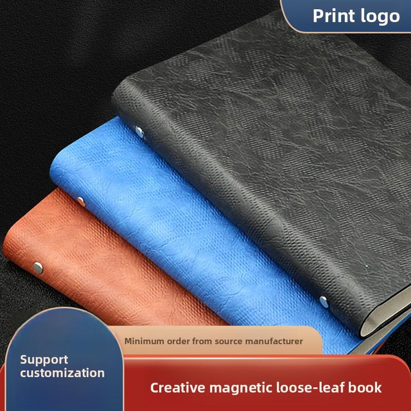 High Quality Custom A5 Spiral Notebook PU Leather Journal Gift Paper Saddle Stitching Custom Colors