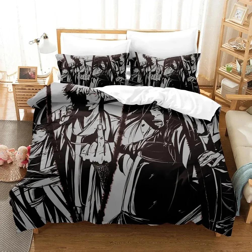 Anime GINTAMA Gintoki Bedding Set Boys Girls Twin Queen Size Duvet Cover Pillowcase Bed Kids Adult Home Textileextile