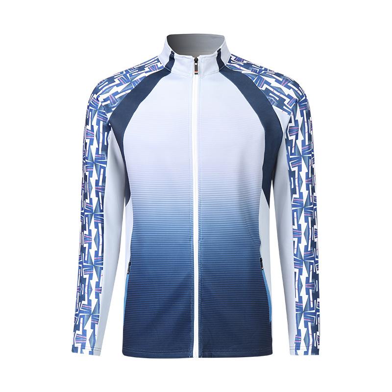 Herbst und Winter Langarm Sportjacke Herren- und Damenjacke Badmintonbekleidung Trainingsset