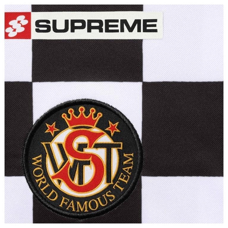 Supreme Checkerboard Soccer Jersey Black