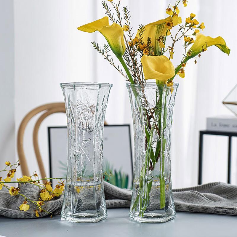 Transparent Diamond Glass Vase