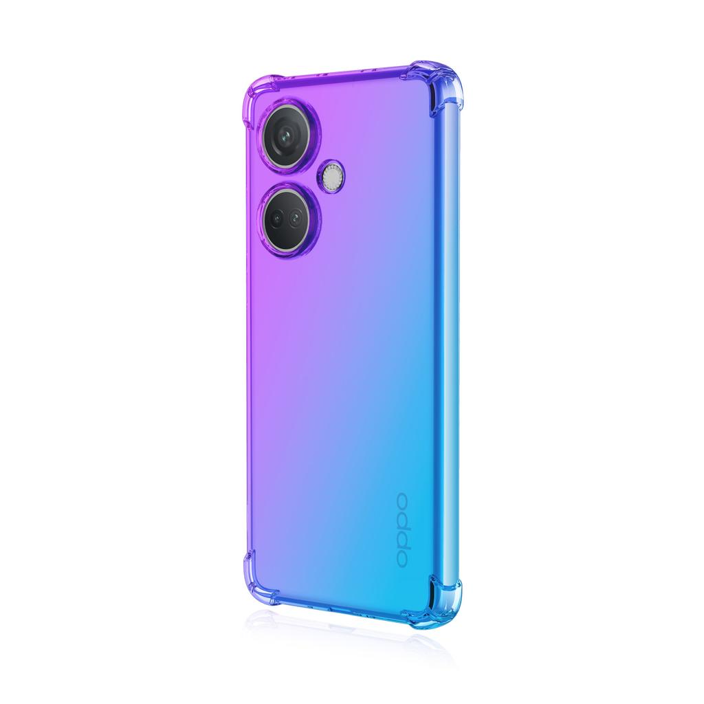 Custodia Sfumata Per OPPO Find X2 Pro – Rosa/Verde – Cover TPU Morbida, Antiurto, Sottile, Supporta Ricarica Wireless