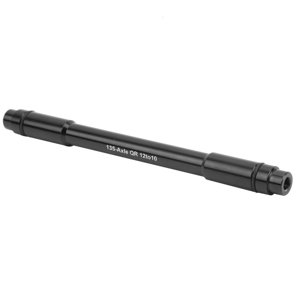 12mm auf 10mm Steckachse Schwarz Aluminiumlegierung Schnellspannadapter 135/142/148mm Achsumwandlung