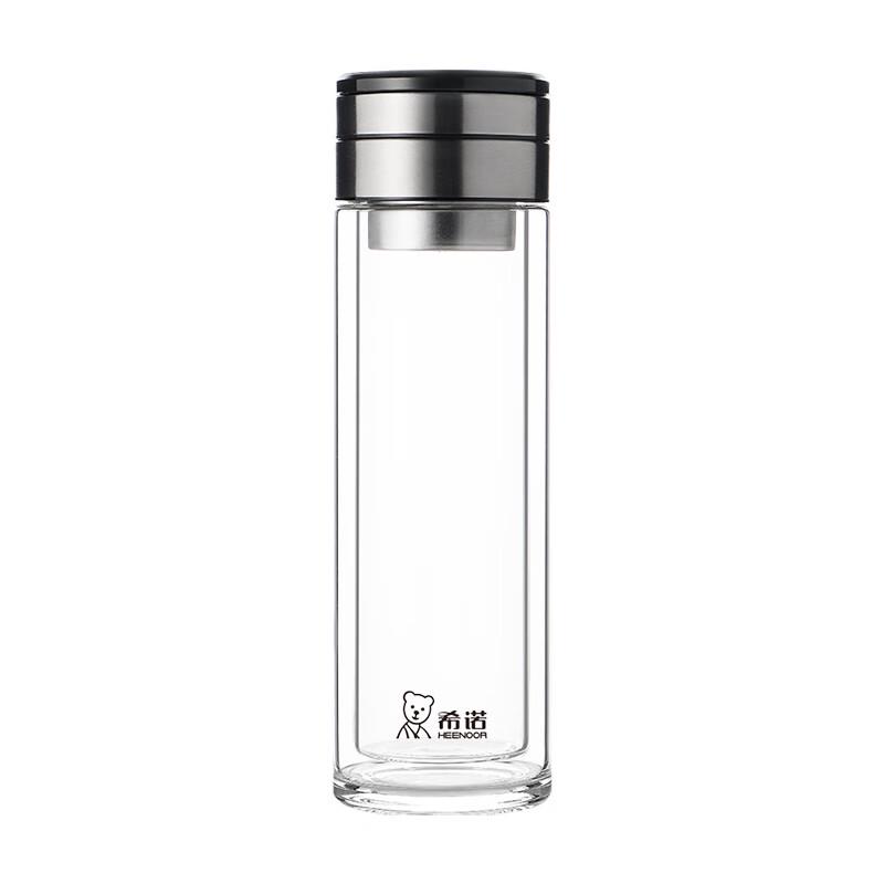 Xeno Double-Layer Tea Infuser Glass Bottle