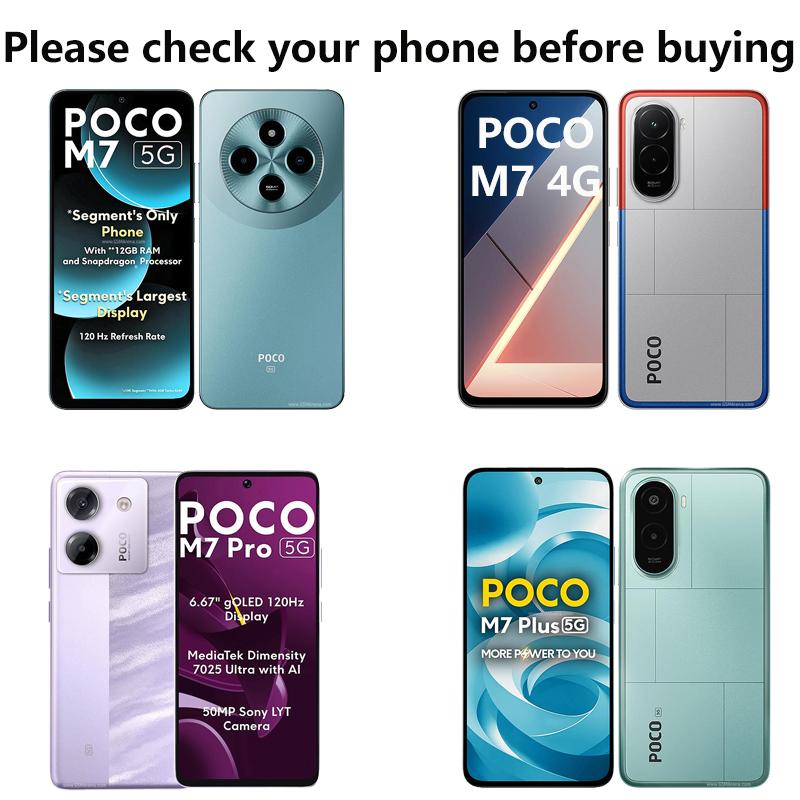 For Poco M7 5G 4G 2025 Flip Case Leather 360 Protect For Xiaomi Poco M7 Plus Wallet Funda Mi Phone M7 M 7 Pro Magnetic Cover