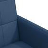 Dining Chairs with Casters 2 pcs Blue 58 x 65 x 94 cm Fabric