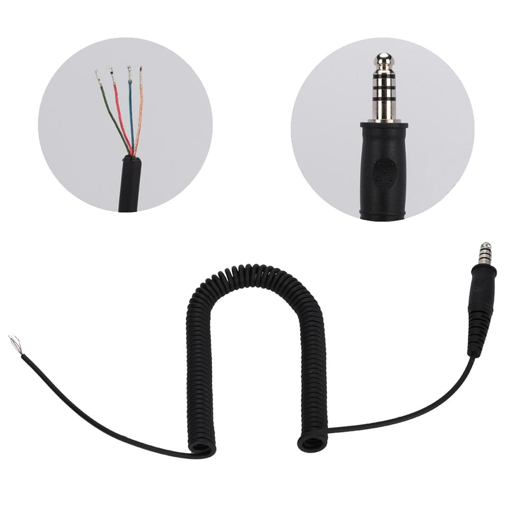 Headsets For Helicopter Adapters Headphone Replacement Cable Accessories Aviation Headset DIY Replacement Line