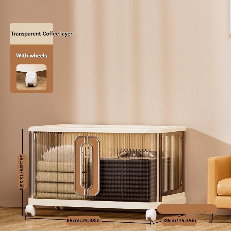 1Pc Foldableing Storage Cabinet Home Living Room Bedroom Gap Storage Cabinet Bedside Sliding Door Finishing Storage Cabinet