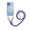 Crossbody-Lanyard Klare Magnetische Hülle Für iPhone 16 15 Plus 14 13 12 Pro Max 11 Für Magsafe Acryl Harte PC-Rückseite