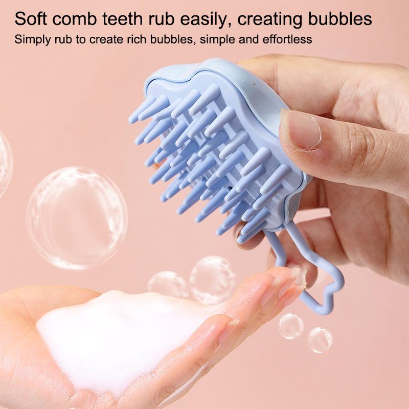 Scalp Scrubber Shampoo Brush Massager Clean Scalp Comb Hair Washing Brush Scalp Exfoliator Brush Head Scrubber Tools