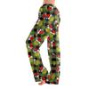 Calças de Pijama Femininas do Grinch Casuais com Cordão Cintura Elástica Confortáveis Retas Yoga Calças Largas