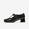 TATA Retro Chic Buty Mary Jane na Grubym Obcasie dla Kobiet