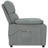 Vidaxl Armchair With Massage, Dark Gray, Fabric