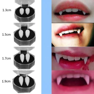 Halloween Vampire Zombie Dentures, Parody Fangs Toys, Makeup Ball Realistic Dentures Party Prank Props
