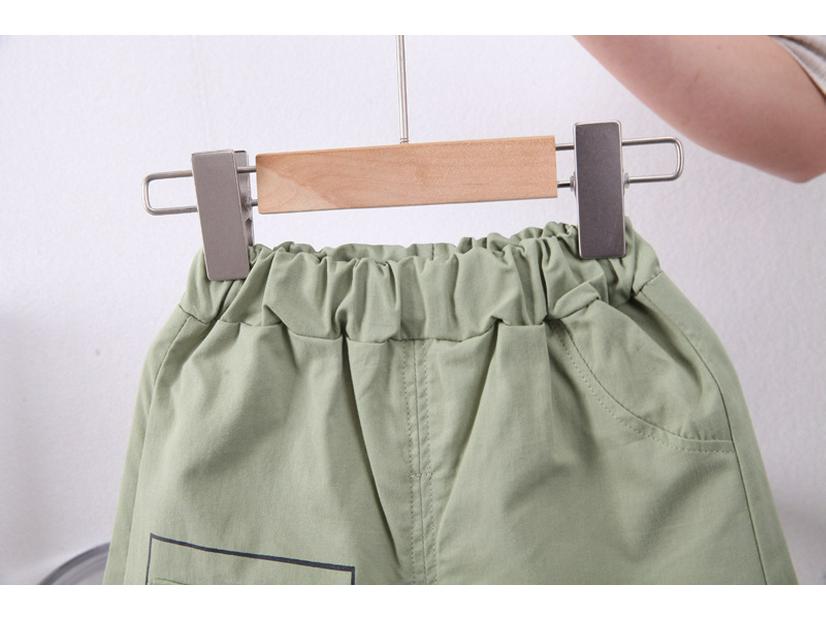 Korean Style Boys' Summer Two-Piece Suit - Short-Sleeved, Full Print for Small To Medium-Sized Kids