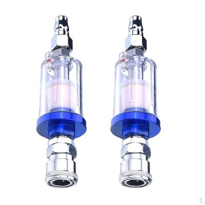 2Pcs Oil Separator 1/4'' Air Filter for Compressor 1-9kg/cm2 Pressure