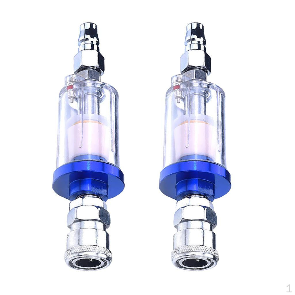 2Pcs oil Separator 1/4'' Air Filter for Compressor 1-9kg/cm2 Pressure