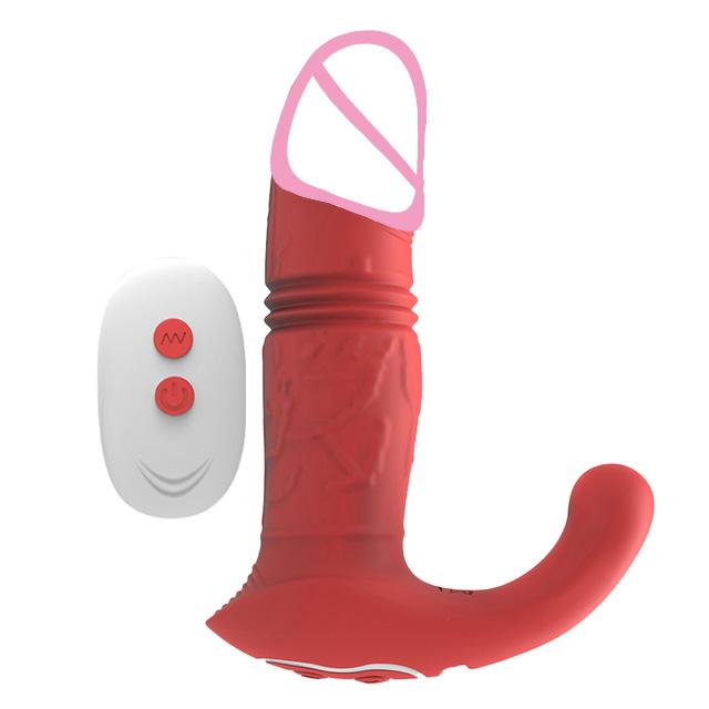 Vibrátor pro muže Dildo Ženy Mužská masturbátor Masážní přístroj prostaty Sexuální hračky pro dospělé Gay Teleskopické Dual Motors Anální anální kolík