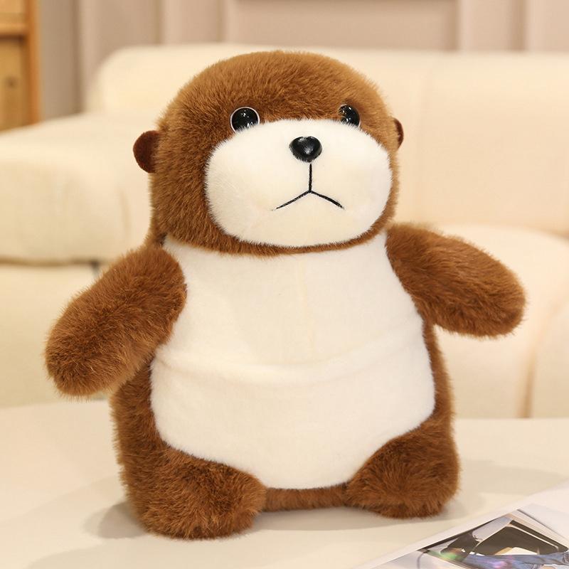 Cute Simulated Sea Otter Doll Plush Toy Cute Beaver Doll Children's Sleeping Pillow Gift Rag Doll