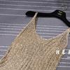 Bingbing Randigstickad Camisoletopp med Glitter