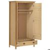 Armoire - VIDAXL - Hill - Bois massif - 2 portes - 1 tiroir - 170 cm