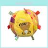 Puppy Frog Monkey Pattern Plush Cloth Ball Dog Pet Toy With Bell For Teething And Play