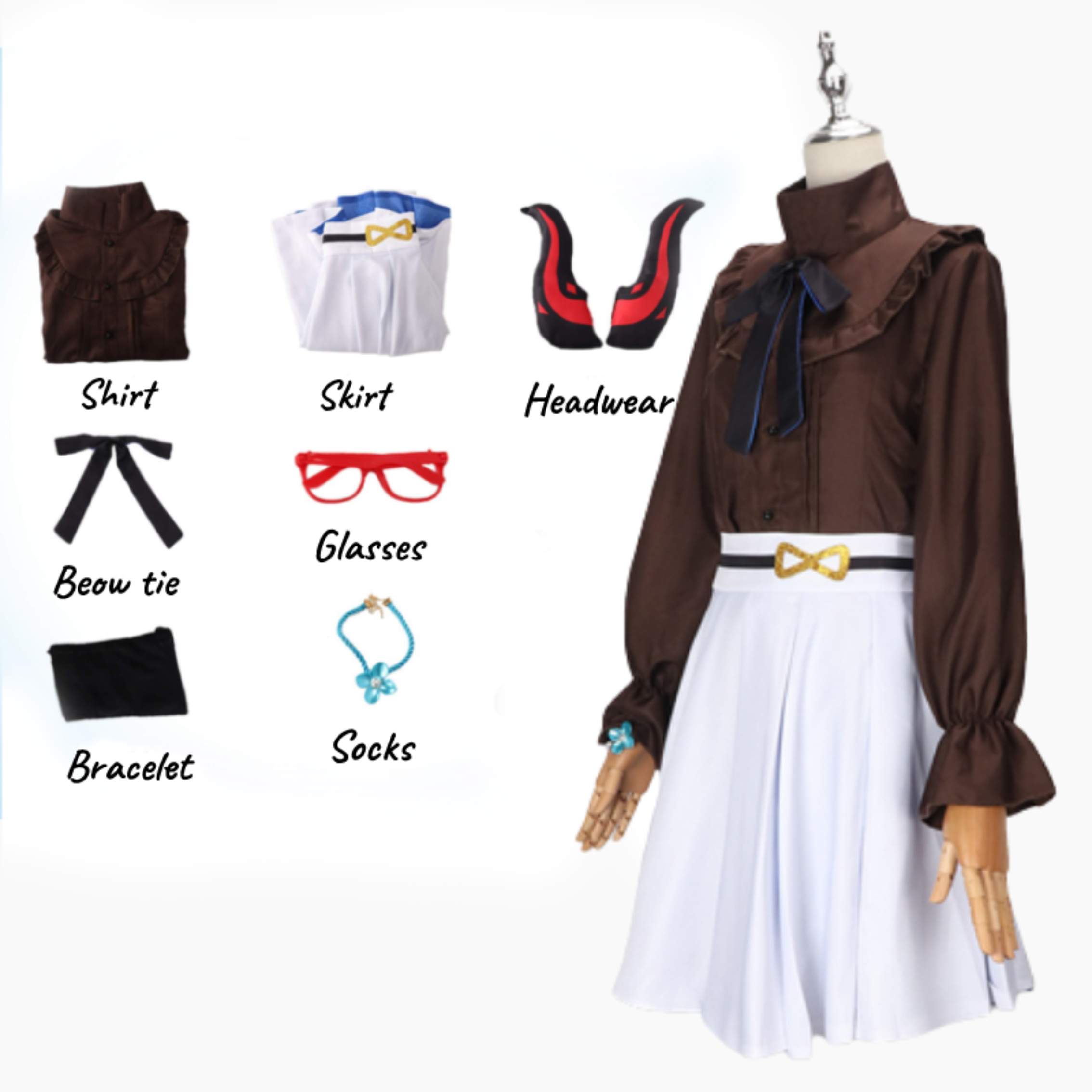 

Гань Юй Импакт Геншин Косплей Комплекты одежды Игровой костюм горничной Рождественские подарки Платье L