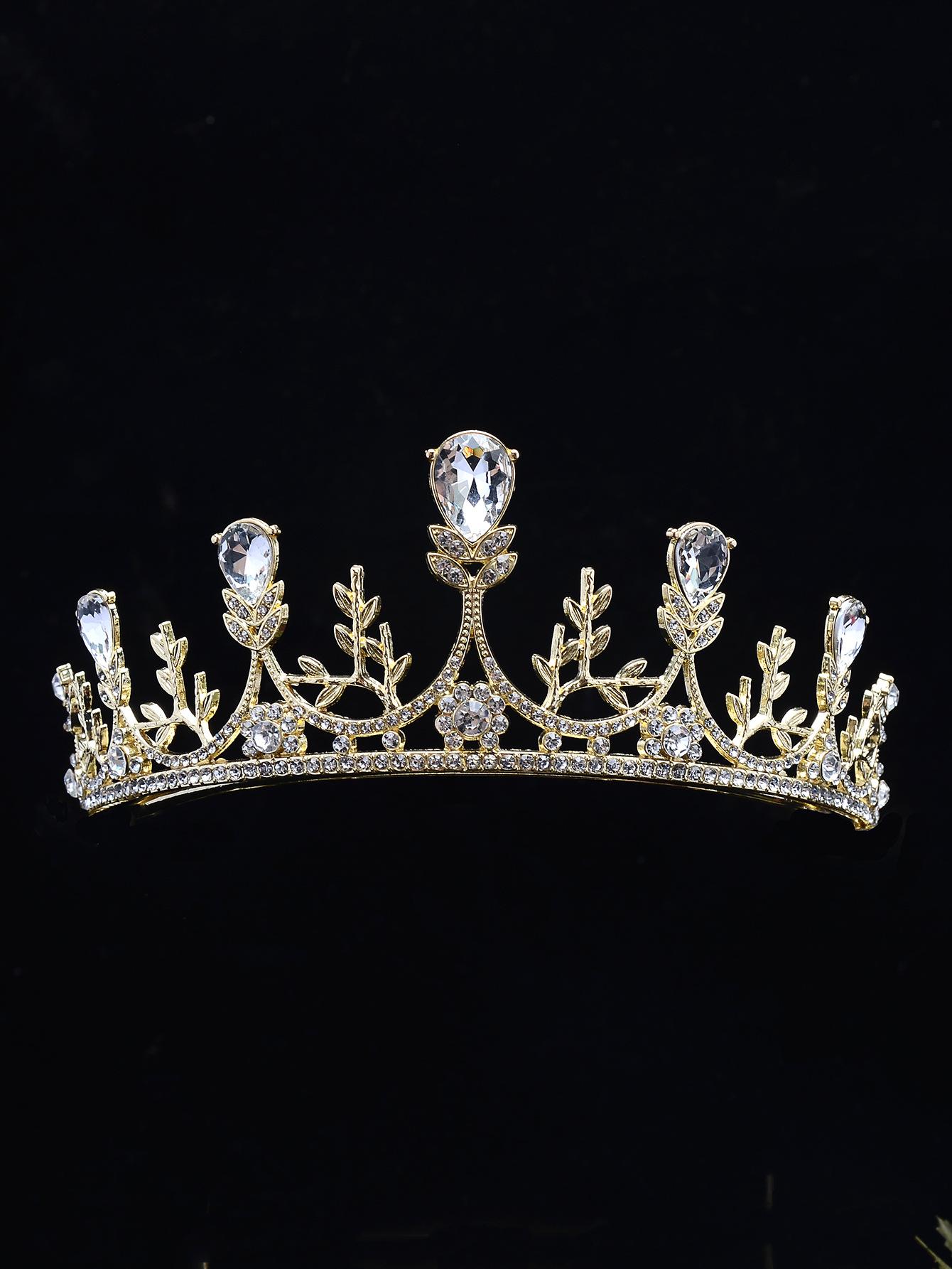 

Барочная корона тиара невесты высококачественная металлическая корона принцессы годовалый ребенок девочка выступление аксессуары для волос