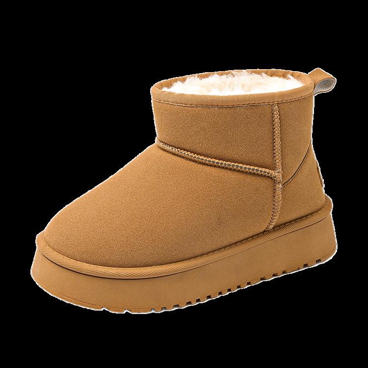 22. Snow boots, new non-slip winter warmth, fleece thickened, classic short snow cotton boots, cotton shoes 36