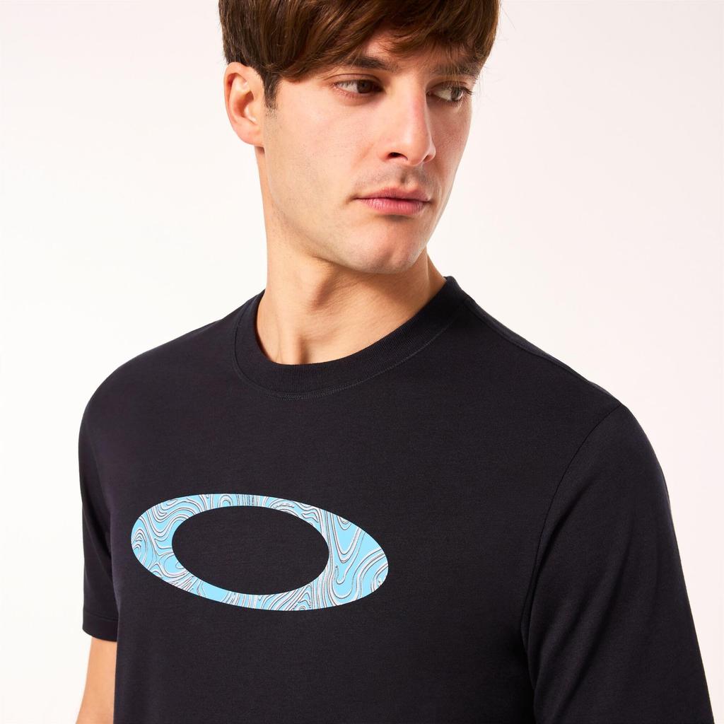 Oakley MTL Ellipse Sun Tee Blackout Size S Size (02E) T-Shirt, (Japanese M)