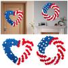 Patriotic Wreath Patriotic Americana Wreath Memorial Day Artificial Flower for Home Flag Day Memorial Day Veterans Day Decor